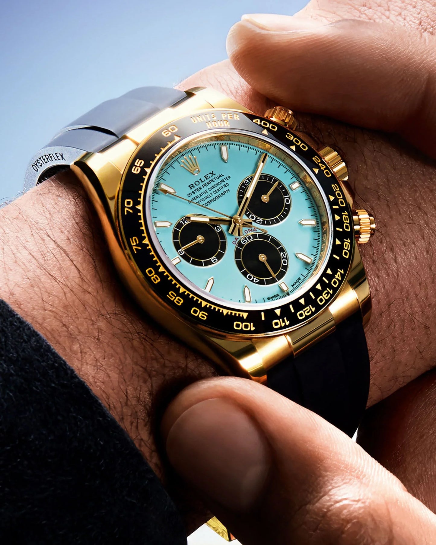 Rolex Daytona -Gold /Azul Turquesa
