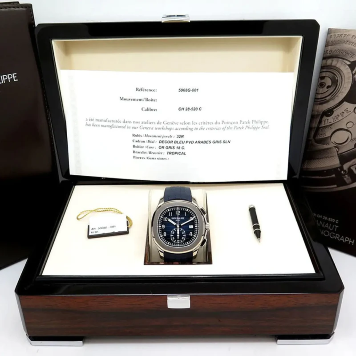 Certificate - Patk p Aquanaut Watch